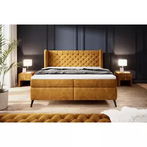 ZLATA 180x200 komfortná boxspring posteľ s dekoratívnym prešívaním