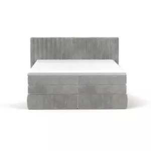 STROMI 140x200 boxspring posteľ so zvislým prešívaným čelom