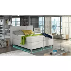 VERDI 140x200 cm kontinentálne posteľ boxspring s LED osvetlením