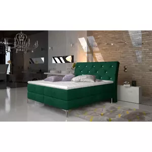 SIENNA 140x200 cm boxspring posteľ s dekoratívnym prešívaním
