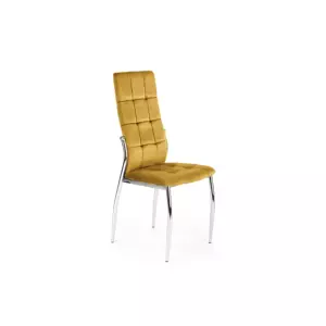 K-416 elegantná čalúnená stolička na kovových nožičkách