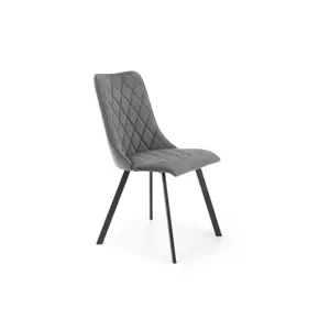K-450 elegantná čalúnená stolička na kovových nožičkách