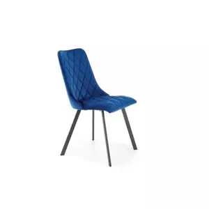 K-450 elegantná čalúnená stolička na kovových nožičkách