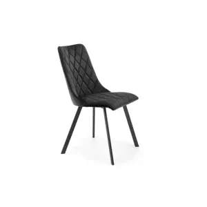 K-450 elegantná čalúnená stolička na kovových nožičkách