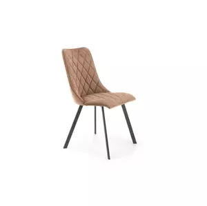 K-450 elegantná čalúnená stolička na kovových nožičkách