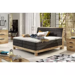 CARILLO 180x200 cm kvalitná boxspring posteľ v drevenom ráme