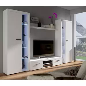 RUMBA XL obývacia stena, biely mat