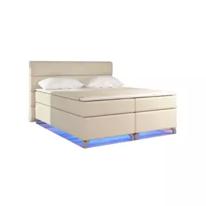 CAVALLI 140x200 cm kontinentálna posteľ boxspring s LED osvetlením
