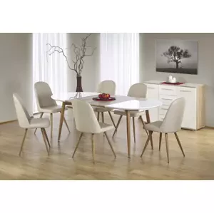 EDGAR II moderný rozkladací jedálenský stôl, dub medový