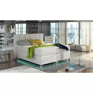 VERDI 180x200 cm kontinentálne posteľ boxspring s LED osvetlením