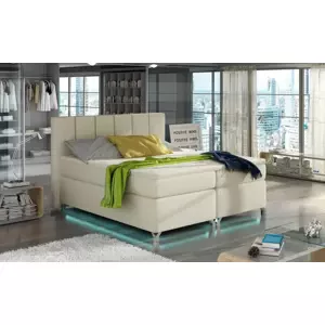 VERDI 160x200  kontinentálne posteľ boxspring s LED osvetlením