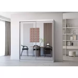 MULTI 20 šatníková skriňa, biela (183 cm)