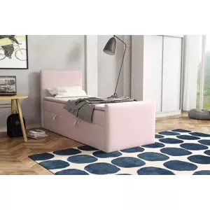 BOHO kontinentálna posteľ boxspring 100x200 s úložným priestorom