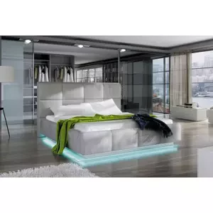 JUSTINA 140X200 moderná manželská posteľ s LED osvetlením