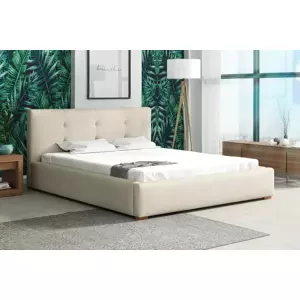 NOCETO 140x200 elegantná čalúnená posteľ s prešitím