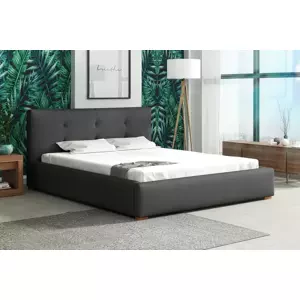 NOCETO 200x200 elegantná čalúnená posteľ s prešitím