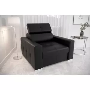 LINDE I elegantné kreslo v pravej koži