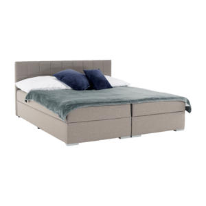 Boxspringová posteľ 160x200, sivohnedá TAUPE, FERATA TV KOMFORT