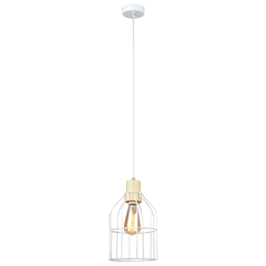 Visiaca lampa, biela/kov, ASTOK