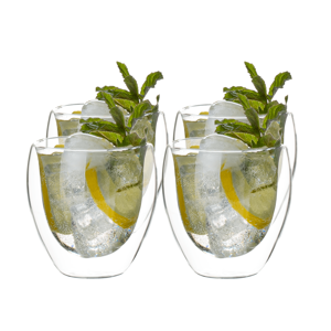 Termo poháre, set 4 ks, na vodu, 250 ml, HOTCOLD TYP 9