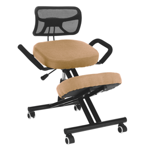 Ergonomická kľakačka, béžová/čierna, RUFUS