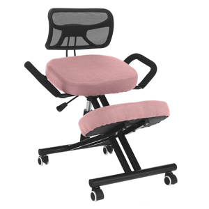 Ergonomická kľakačka, ružová/čierna, RUFUS