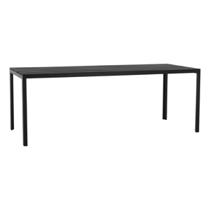 Záhradný stôl, 90 cm, čierna, ABELO