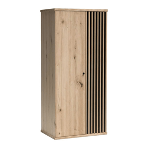 Skriňa, dub artisan/čierna, KOLI C-1