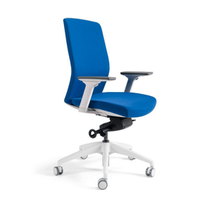 Kancelárska ergonomická stolička BESTUHL J2 WHITE BP — viac farieb, bez podhlavníka Modrá 214