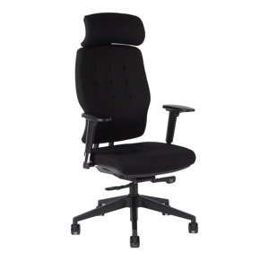 Kancelárska ergonomická stolička SELENE — viac farieb Čierna F91
