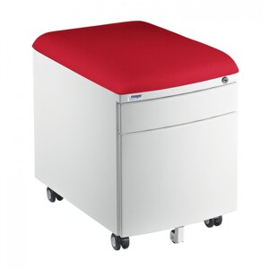 Pojazdný kontajner Mayer 32W8 30 461 — biely, červený aquaclean