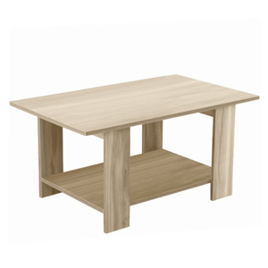 Konferenčný stôl DEREG — 80x48x39 cm, dub sonoma