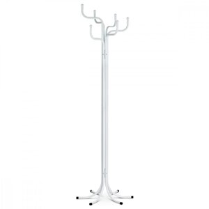 Vešiak stojanový RAMKO - 188 cm, kov, biely mat