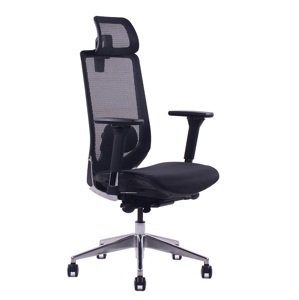 Kancelárska ergonomická stolička Sego AIR PLUS — čierna