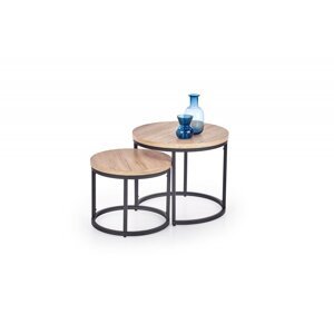 Set konferenčných stolíkov OREO - san remo / čierna