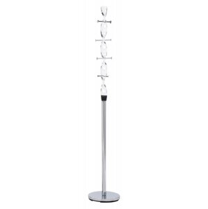 Stojanový vešiak MAXIMA - 180 cm, chróm, akryl