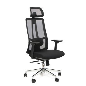Kancelárska ergonomická stolička Sego STRETCH — čierna