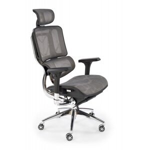 Kancelárska ergonomická stolička ETHAN - sieťovina, čierna / šedá