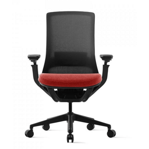 Kancelárska ergonomická stolička ROLY BLACK – sieťovina, viac farieb Červená
