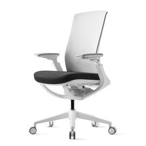 Kancelárska ergonomická stolička ROLY WHITE – sieťovina, viac farieb Čierná